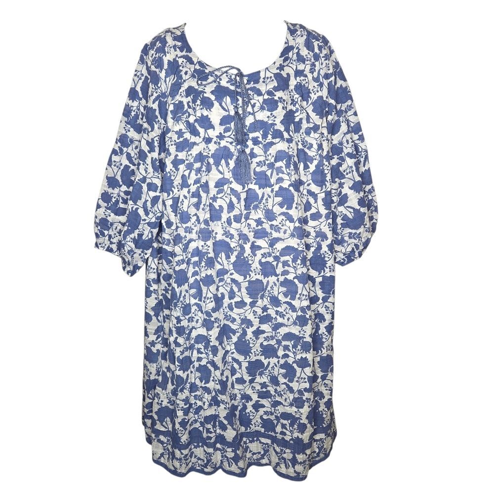 Studio Park x Amy Women's Plus Size Stran Floral Dress Tassel Boho Size 2x